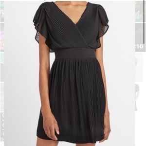 Express - NWTPleated Flutter Sleeve Dress.